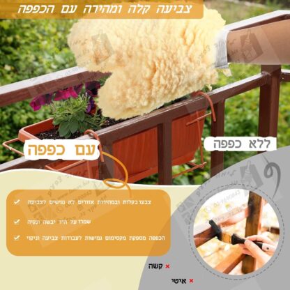 כפפת צביעה- צביעת מעקה